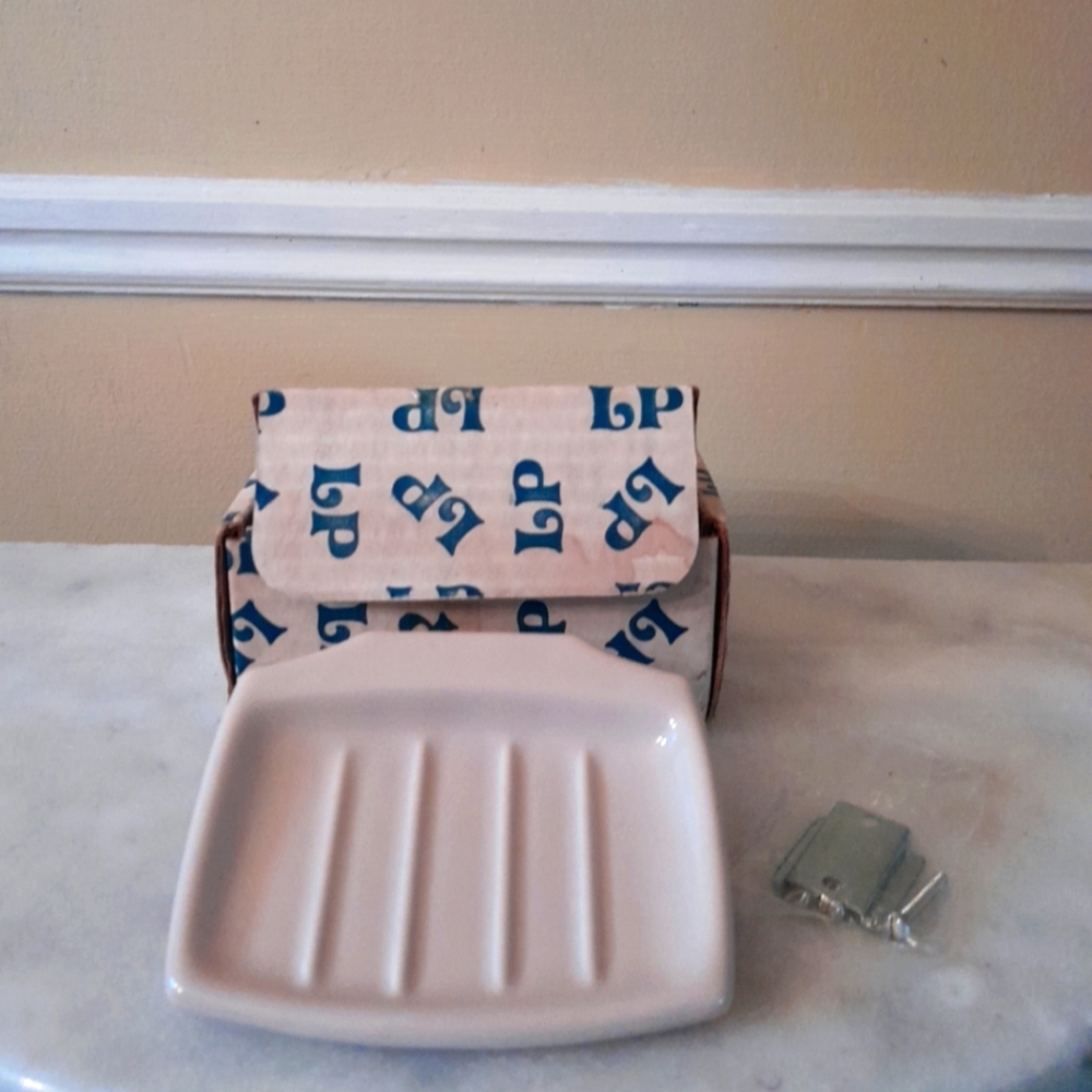 Vintage Porcelain Bathroom Soap Holder Dish